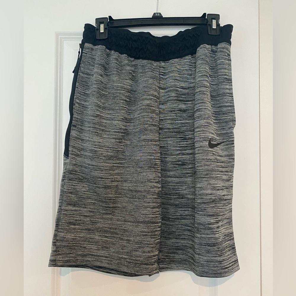 Nike black and grey heather basketball shorts